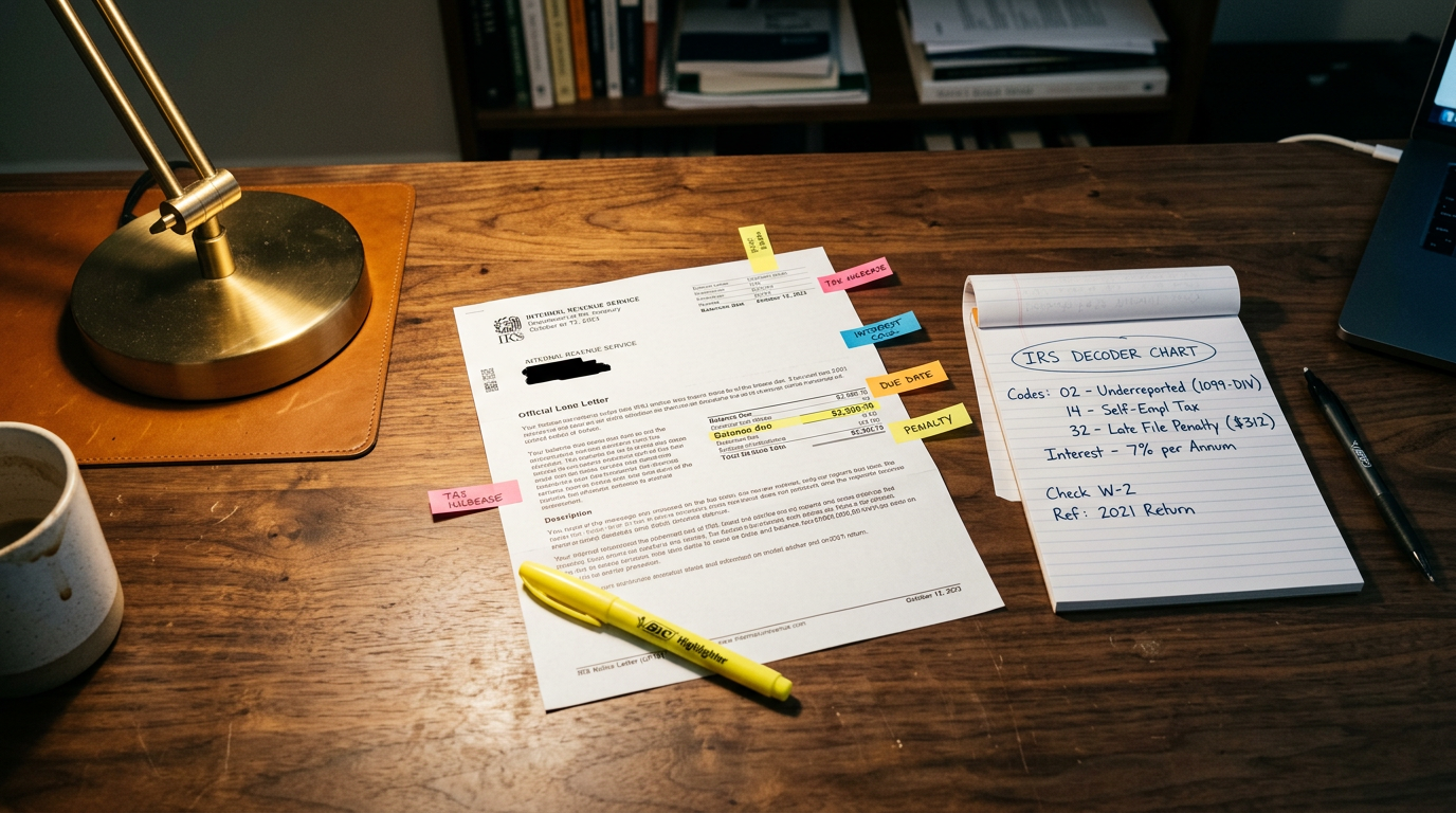 CP2000, CP14, LT11: A Plain-English IRS Notice Decoder — Kuuni Partners
