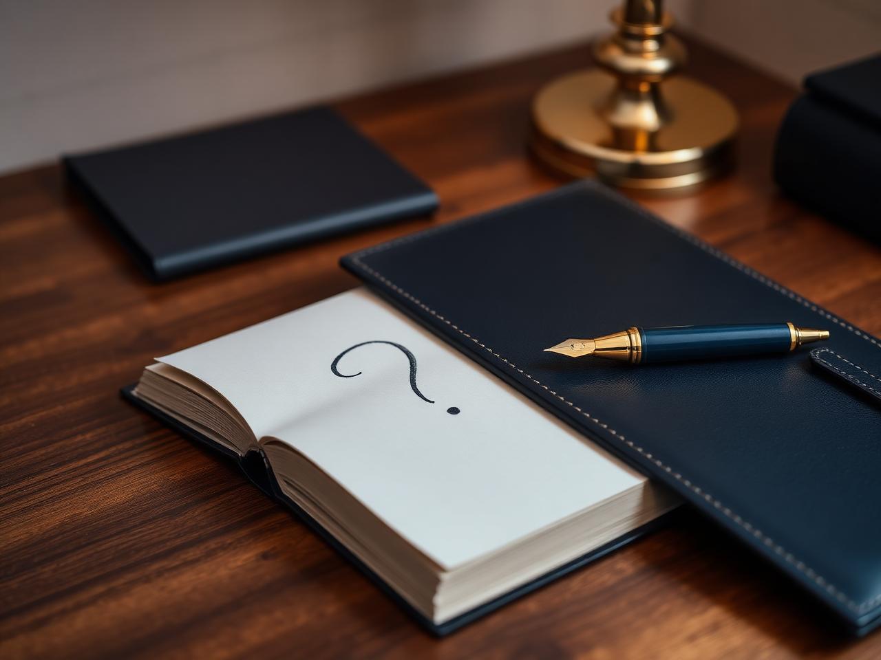 Open notebook and fountain pen on a Kuuni Partners advisory desk, ready to answer client questions