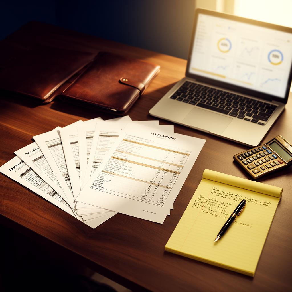 Tax planning worksheets, profit-and-loss statement and a financial KPI dashboard prepared by Kuuni Partners